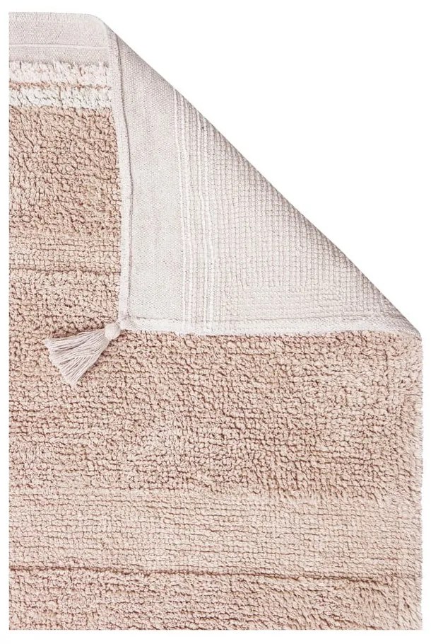 Covor roz deschis lavabil/țesut manual din bumbac 120x160 cm Bloom Rose – Lorena Canals