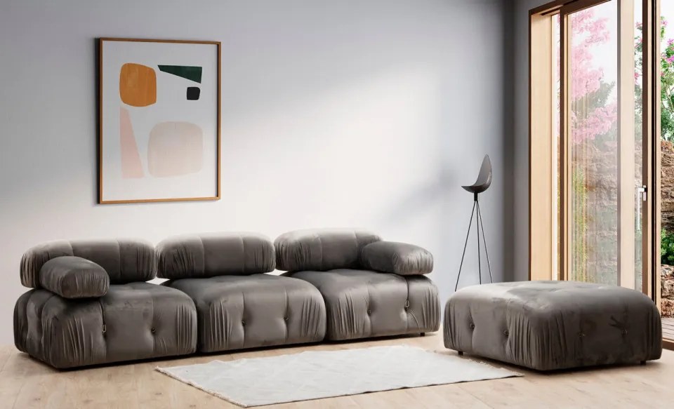 Fotoliu Modular Bubble L1, Gri