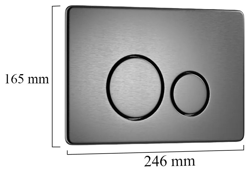 Set rezervor WC montat pe perete Roya Ride 81GRE
