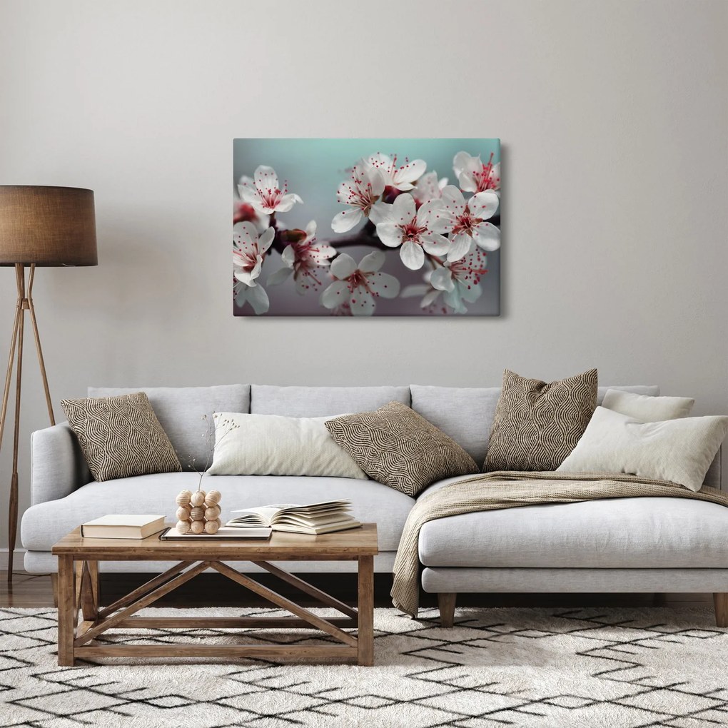 Tablou cu floare - roșie (90x60 cm)