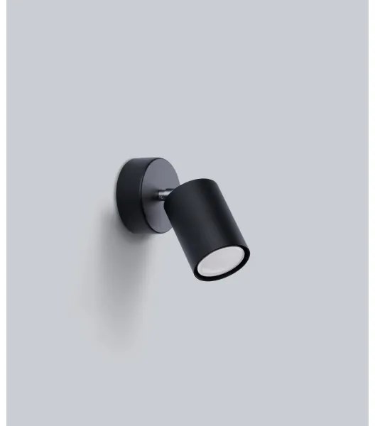 Spot de perete LEMMI 1xGU10/40W/230V negru Sollux SL.1126