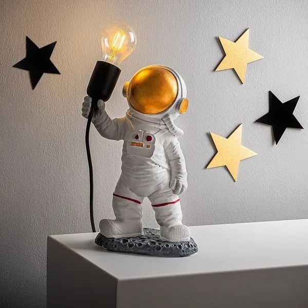 Lampă pentru copii ASTRONAUT 1xE27/40W/230V cupru/alb