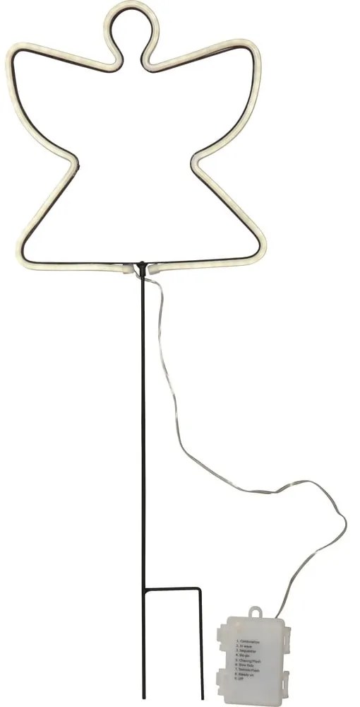 Decorațiune luminoasă neagră de Crăciun Neon Angel – Star Trading