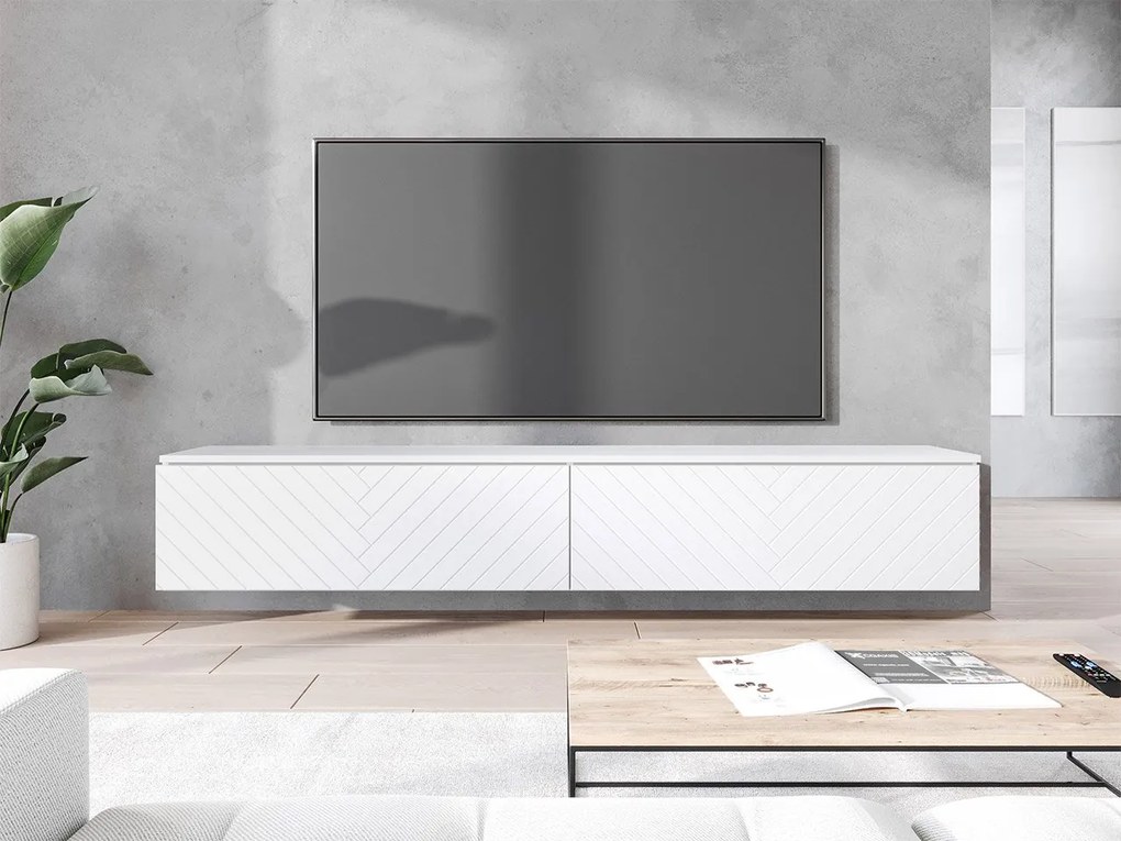 Dulap TV Dlana 180 MDF (Alb + Alb ) . 1106205