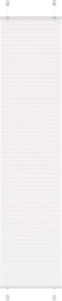vidaXL Jaluză plisată alb 50x200 cm Lățime țesătură 49,4cm poliester