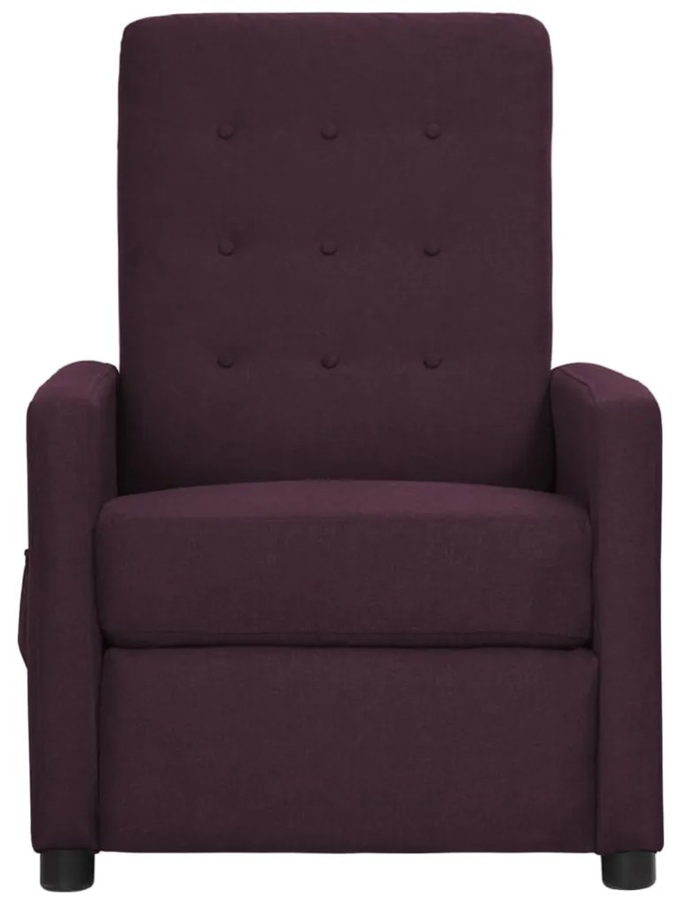 338997 vidaXL Fotoliu de masaj, violet, material textil
