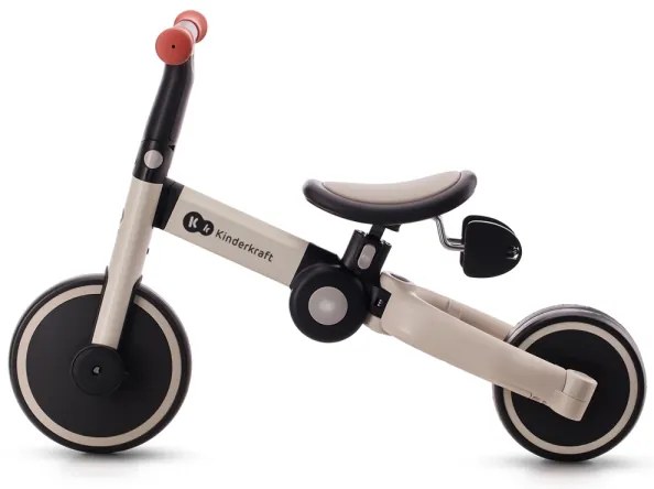 Tricicletă 3 în 1 pentru copii KINDERKRAFT 4TRIKE gri