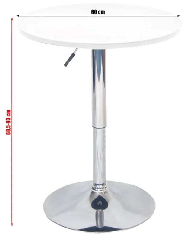 Zondo Masă tip bar Brann (alb) (pentru 4 persoane). 1034631