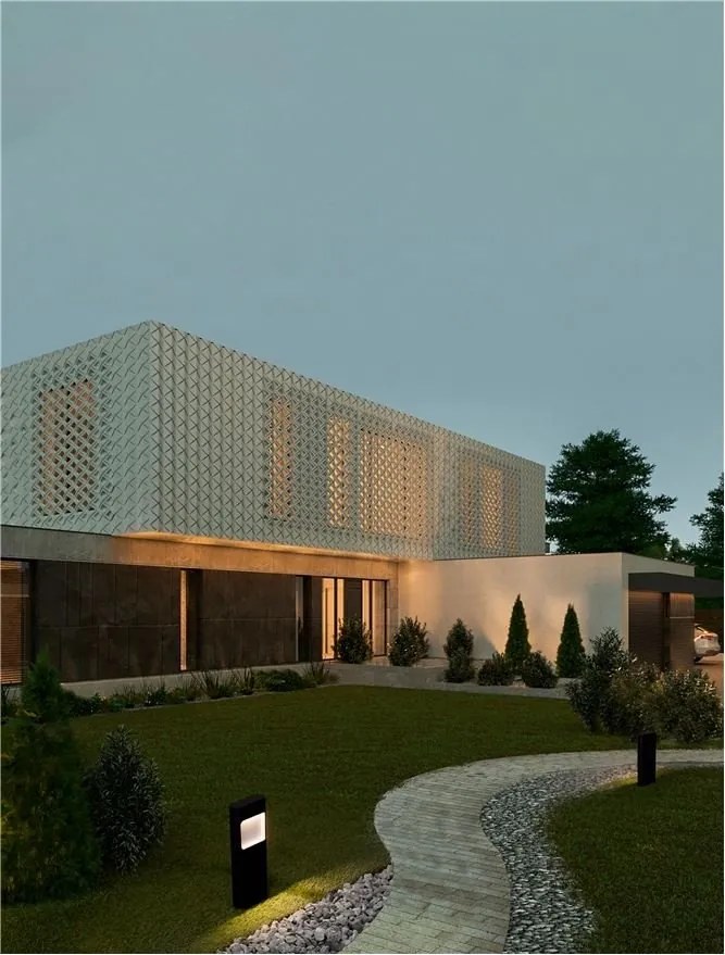 Stalp LED iluminat exterior modern IP54 TALL H-30cm