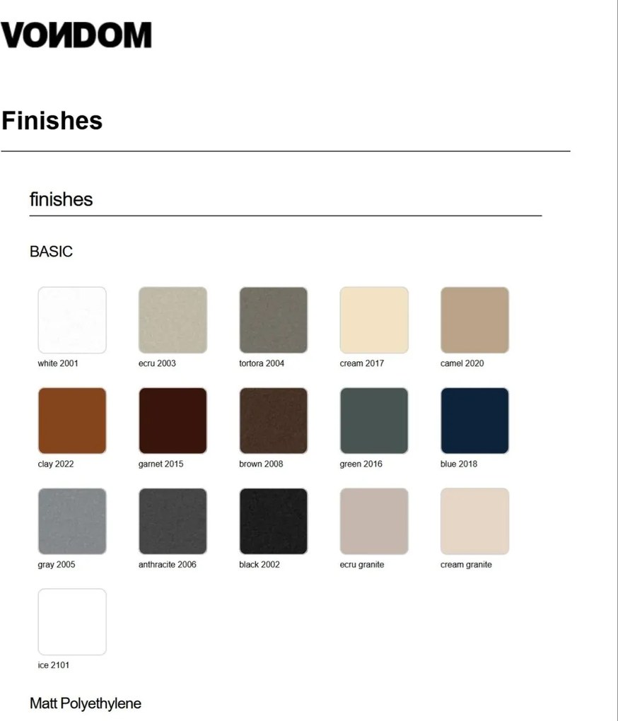 Masuta de exterior / interior design modern premium FRAME COFFEE TABLE 54089 Vondom