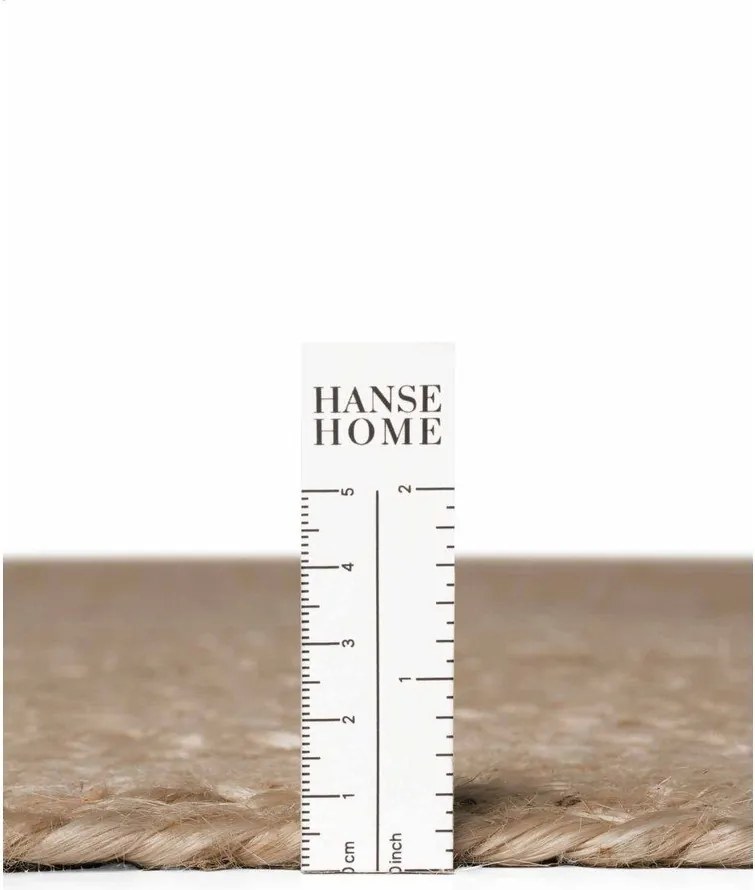 Covor în culoare naturală închisă reversibil/țesut manual din iută 160x230 cm Braided – Hanse Home