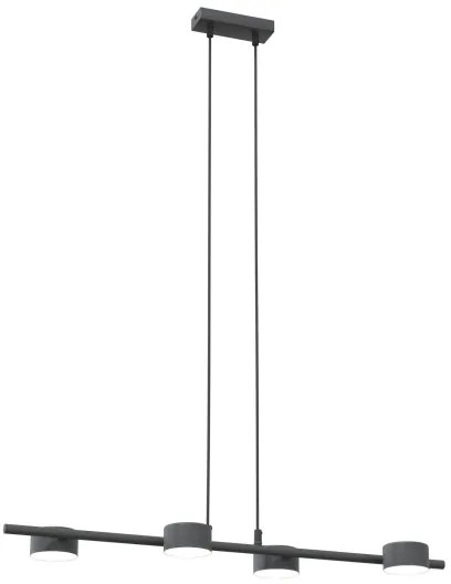 Lustră pe cablu SORA 4xGX53/12W/230V negru