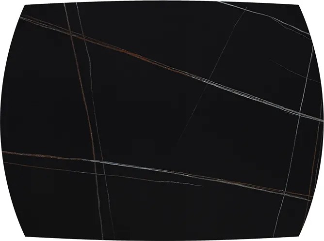 Masa ceramica extensibila Rotativa Noir 120 x 88 x h 76 cm