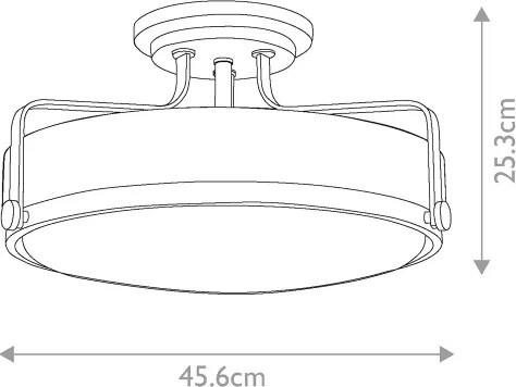 Hinkley HK-HARPER-SFM-CM - Lustră aplicată HARPER 3xE27/60W/230V, crom lucios