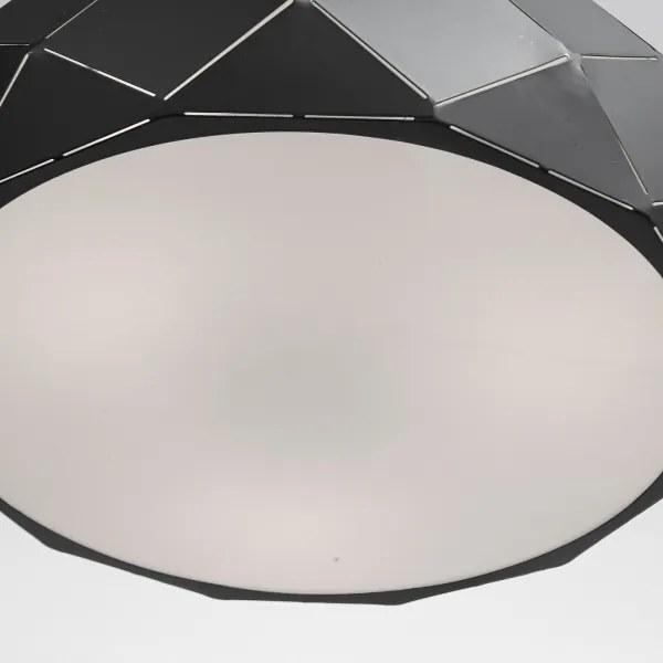 Lustră pe cablu REUS, 3x E27, 40W, 230V, Ø 47 cm, negru