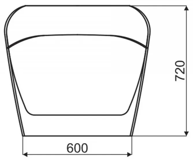Cada din acril freestanding SANTANA