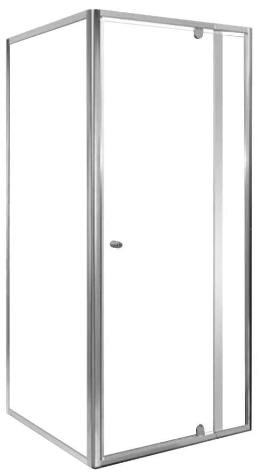 Cabină de duș de colț flexibilă 90x90 cm fără cădiță de duș