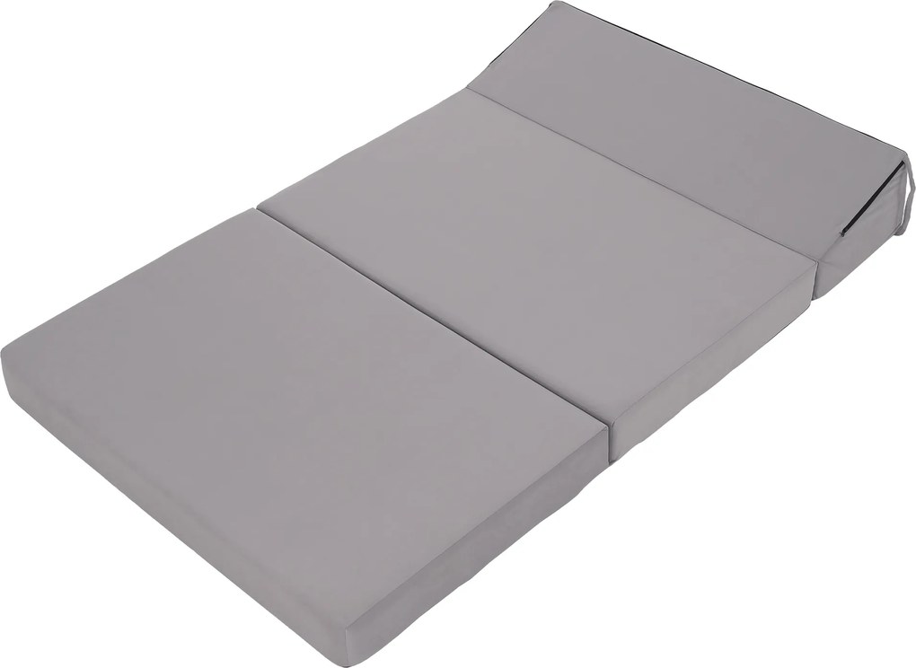 Saltea/scaun pliabil, 2 in 1, gri deschis, VEDIS