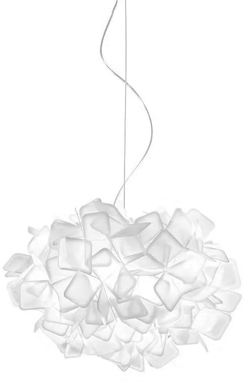 Lustra design unicat realizata manual Clizia White, 53cm