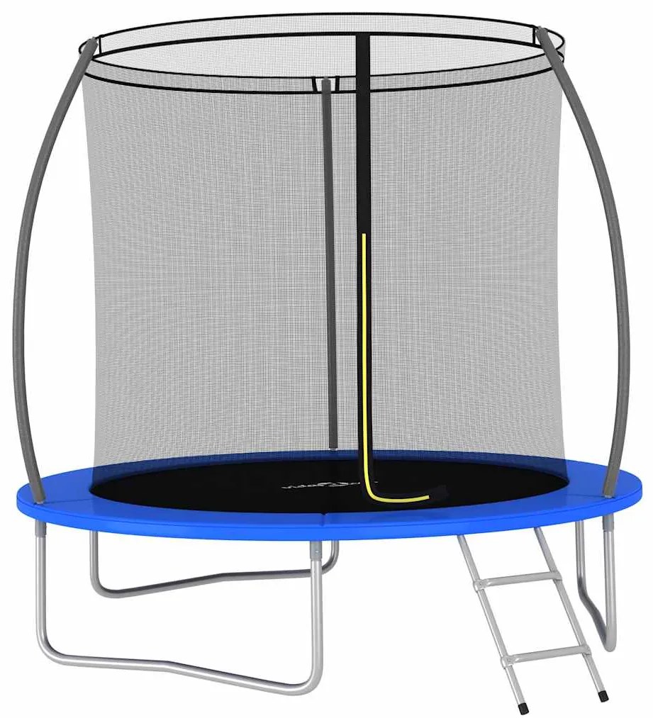 vidaXL Set trambulină rotundă, 244 x 55 cm, 100 kg