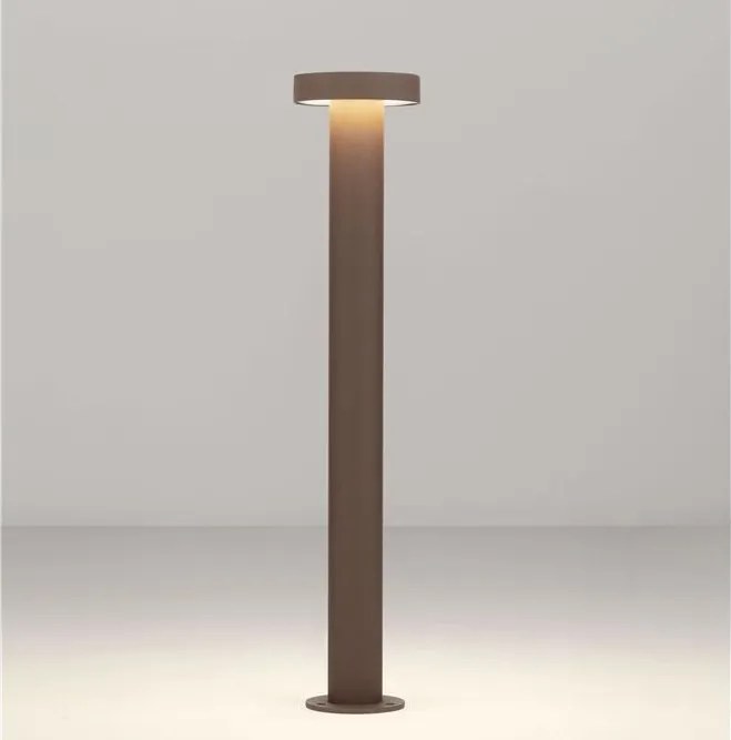 Stalp exterior IP65 LED 2700K GONG corten H-60cm