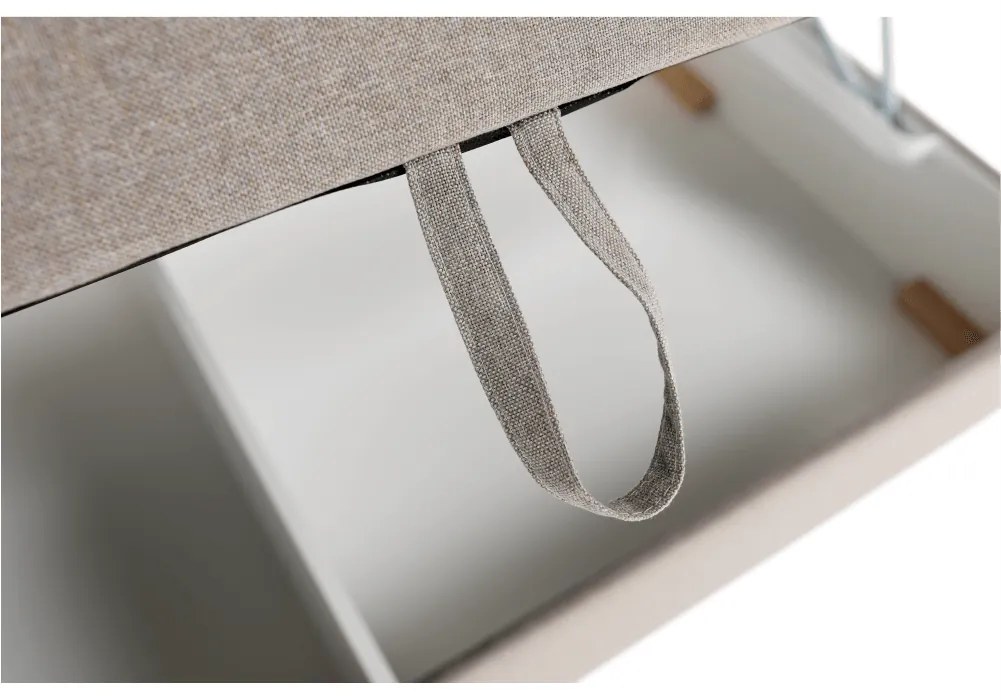 Pat tip BOXSPRING 160x200, taupe gri-maro, FERATA TV KOMFORT