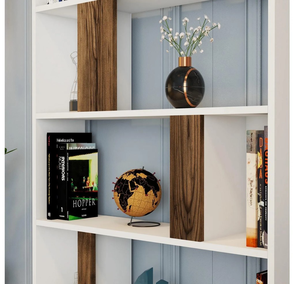 Raft Limba (Alb + lemn de nuc). Promo -10%. 1088318