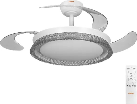 Osram - LED RGB, lumină reglabilă cu ventilator CIERZO LED/35W/230V 3000-6500K + telecomandă