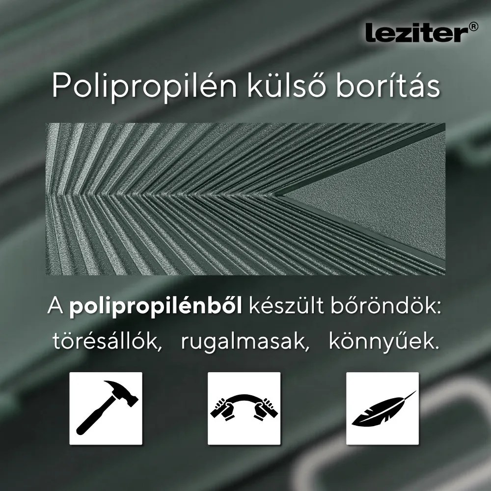 TraveLux Endure gurulós bőrönd szett sötétzöld