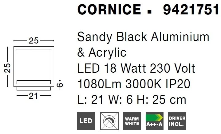 Aplica design geometric CORNICE