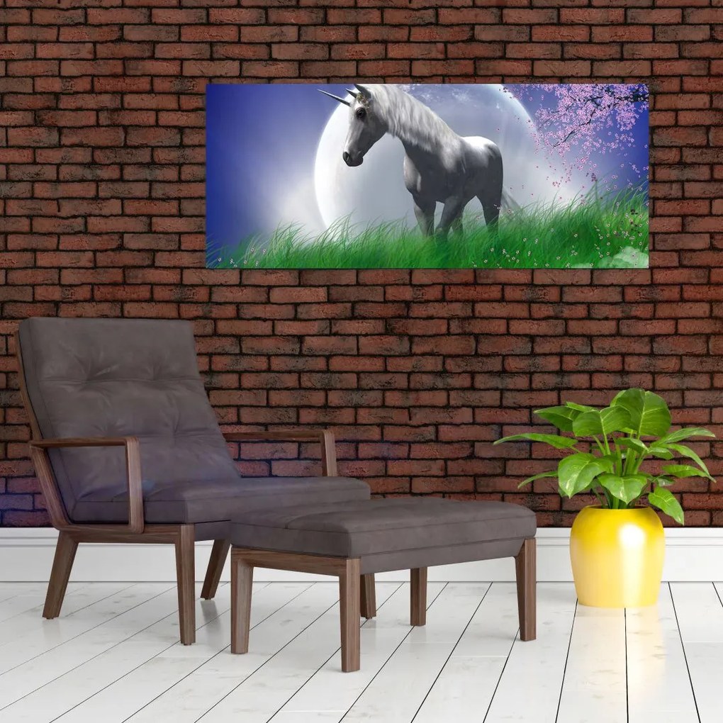 Tablou cu unicorn (120x50 cm)