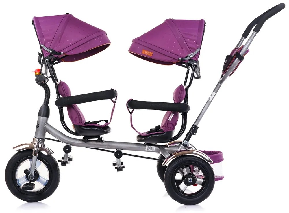 Tricicleta gemeni Chipolino 2Play lilac
