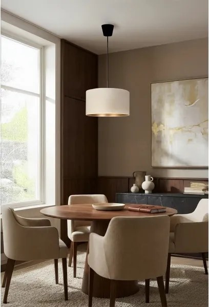 BRILAGI - Lustră suspendată VELVET pe cablu, 1xE27/60W/230V, Ø 40 cm, crem/auriu
