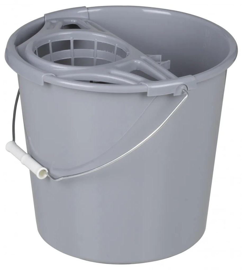 Galeata cu storcator 10L, gri, Simi