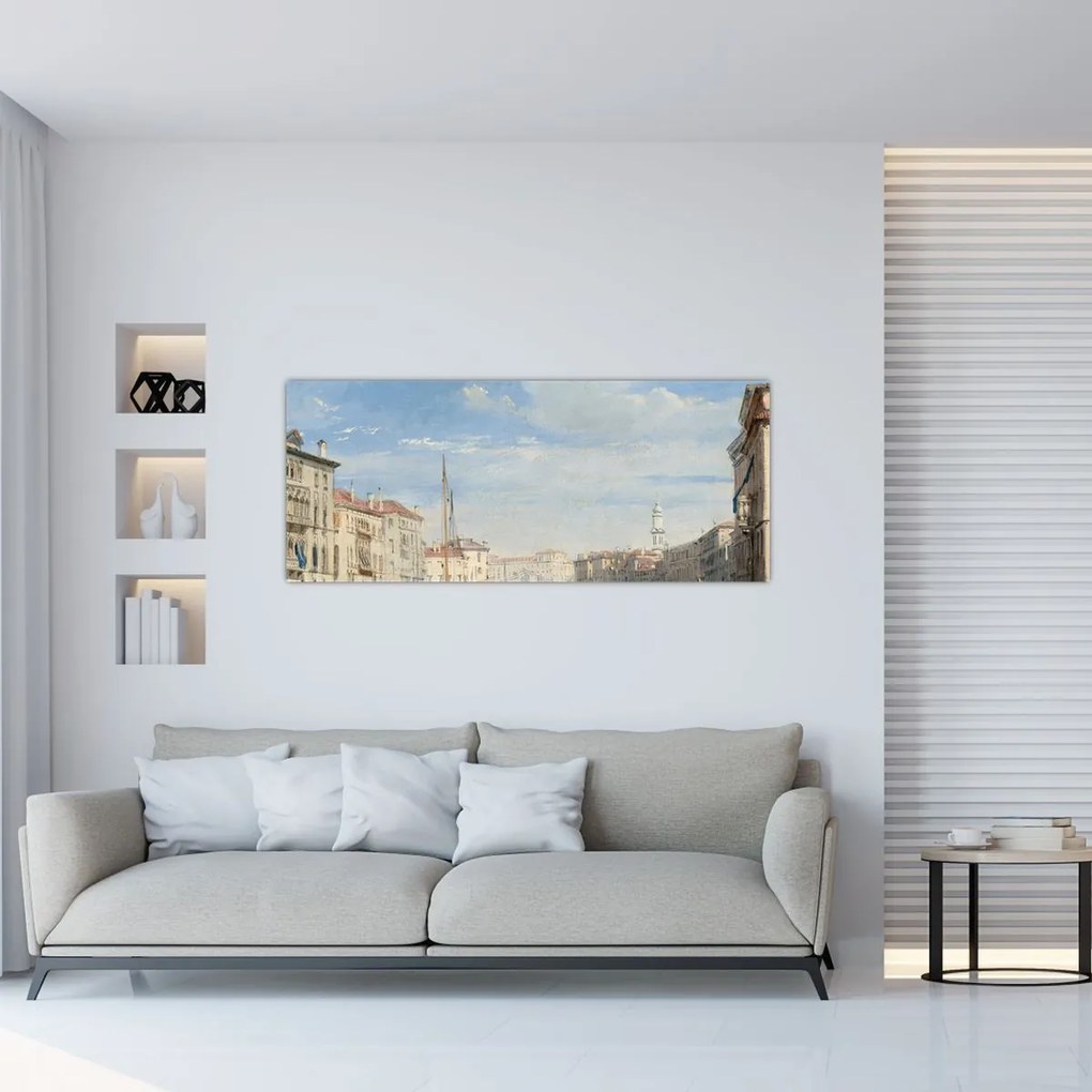 Tablou - Richard Parkes Bonington, The Grand Canal, reproducere (120x50 cm)