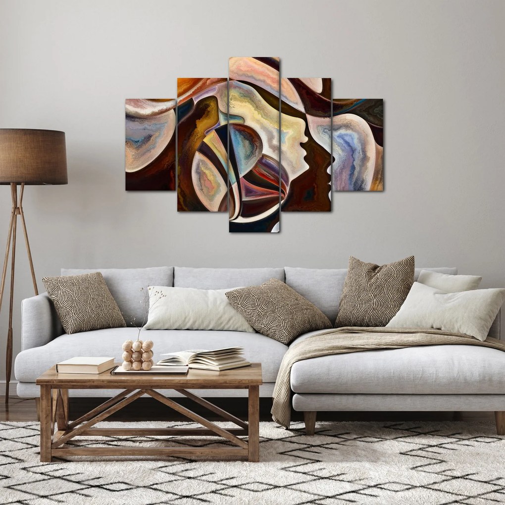 Tablou - Abstractizarea capetelor (150x105 cm)