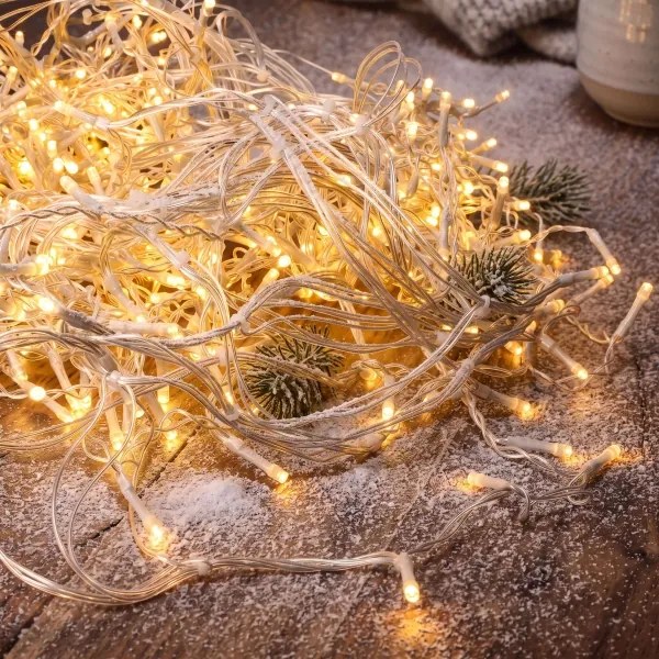 BRILAGI - LED Instalație de Crăciun pentru exterior 720xLED/8 funcții 24m IP44 alb cald ţurţuri