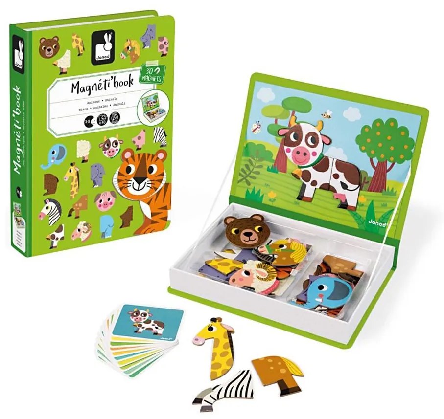 Janod - Set interactiv magnetic MAGNETIBOOK animale