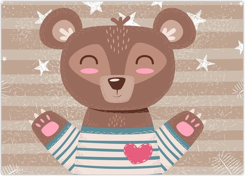 Tablou - Ursulețul iubitor (70x50 cm)