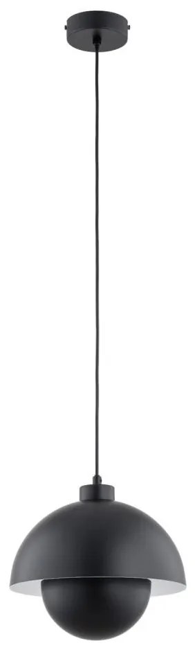 Lustră pe cablu KUGER 1xE27/15W/230V negru