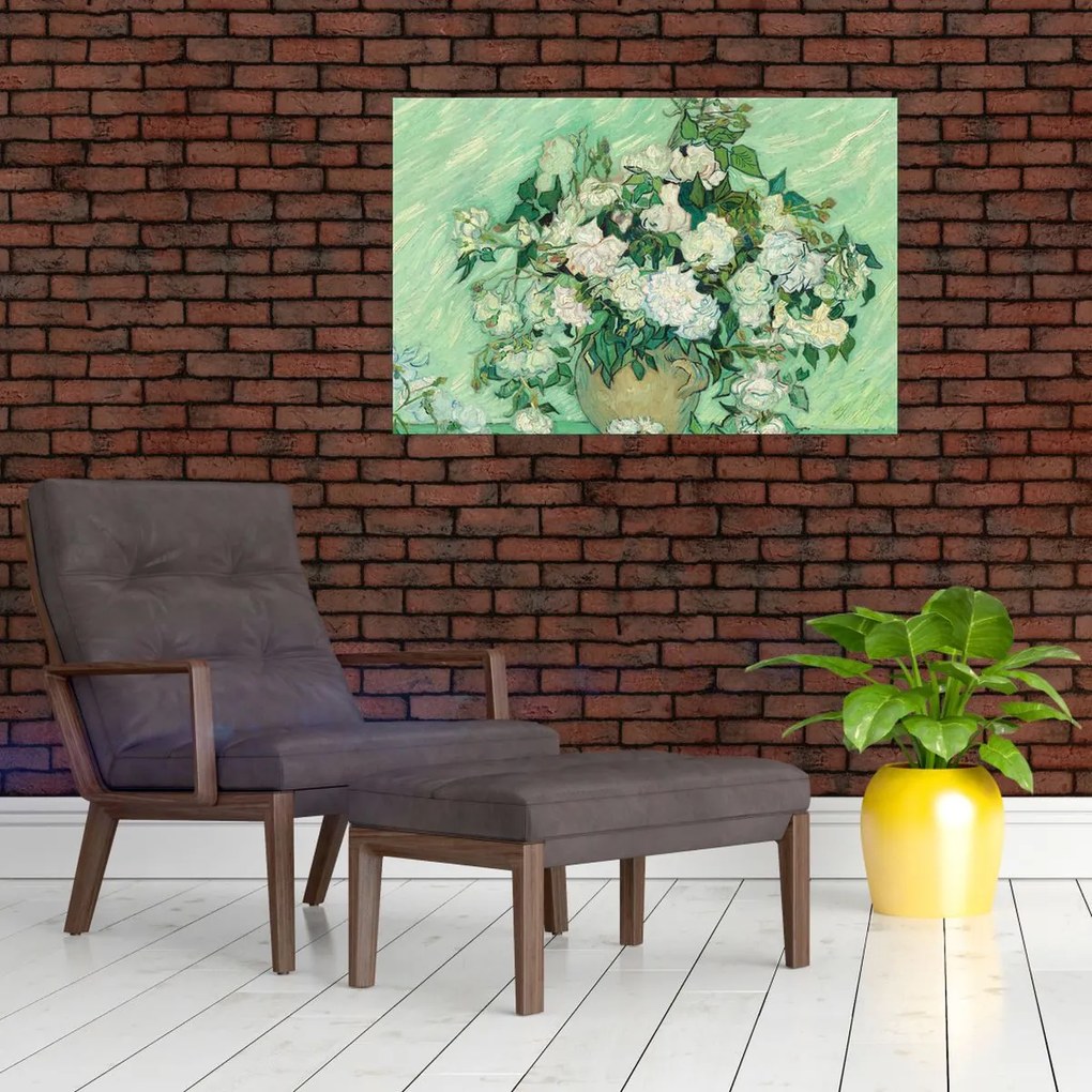 Tablou - Vincent van Gogh, Roses, reproducere (90x60 cm)