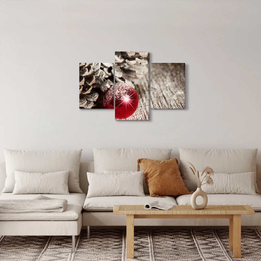 Tablou - Decorațiuni de Crăciun (90x60 cm)