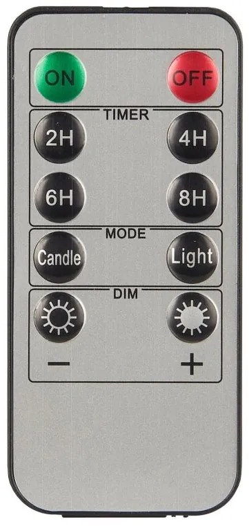 IB Laursen Lumanari LED WARM FLAME 3 buc cu telecomanda, alb