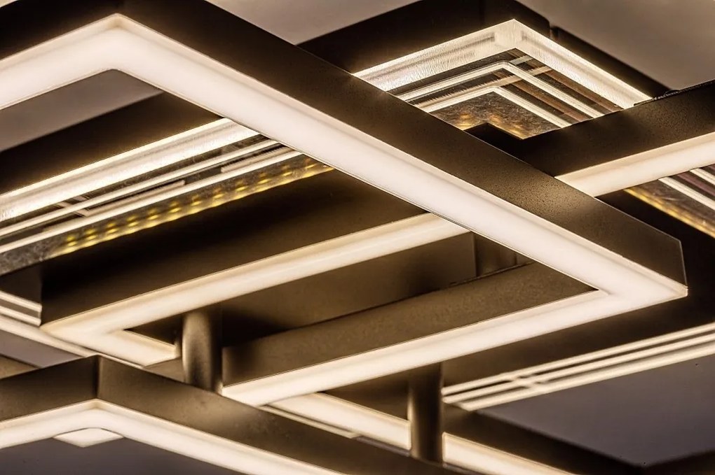Plafoniera LED design geometric Ottavia 50x18,5cm