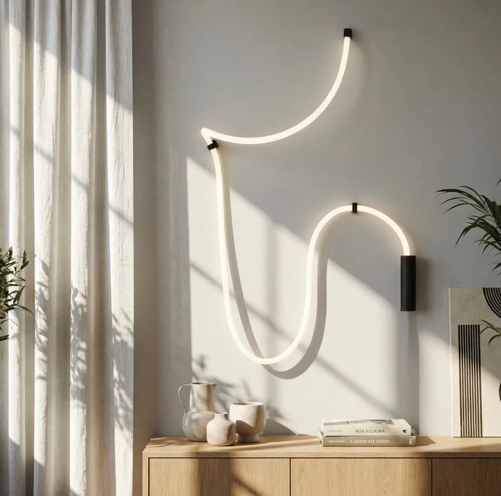 Aplica LED de perete XXL design modern IVY 3m 3-STEP DIMM