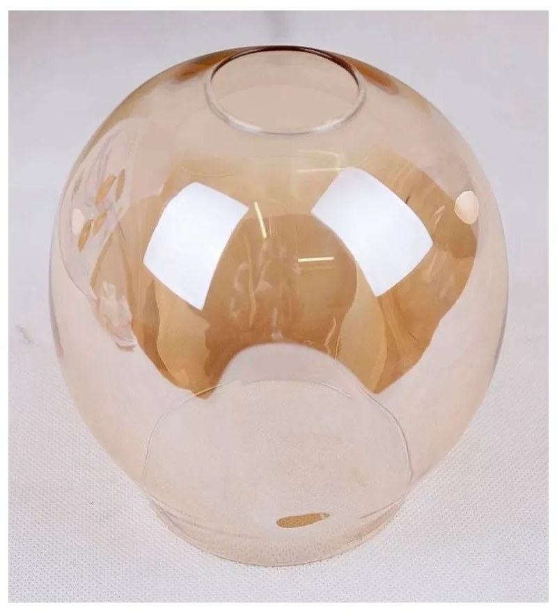 Lustră neagră cu abajur din sticlă 14x70 cm Aspa – Candellux Lighting