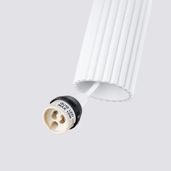 Lustră pe cablu Sollux SL.1535 KARBON 1xGU10/10W/230V alb