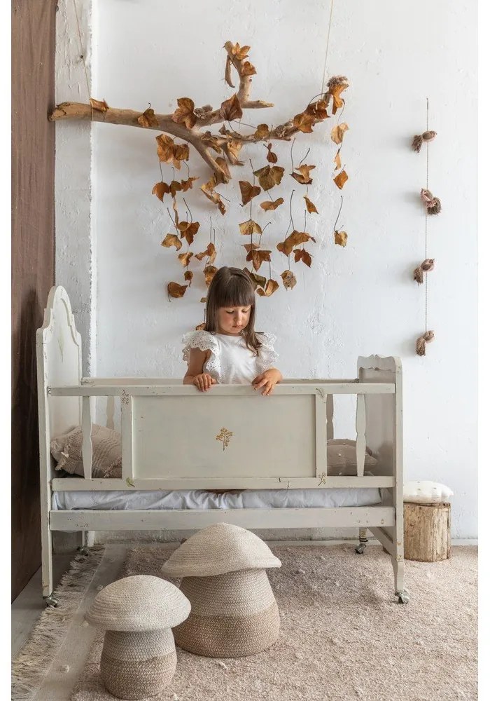 Coș de jucării pentru copii bej din material textil ø 33x38 cm Mama Mushroom – Lorena Canals