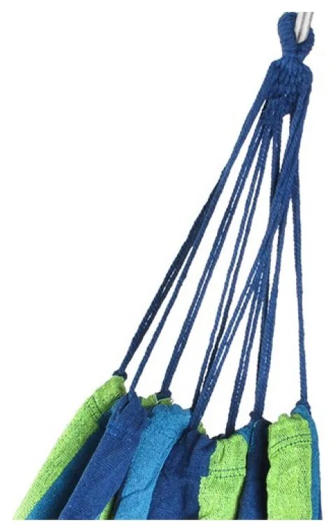 Hamac albastru-verde pentru 2 persoane, HAMMOCK 200x150 cm