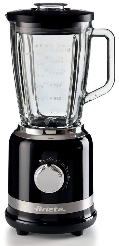Blender MODERNA 0585/02, 1000W, 4 lame, 1.5 L, 4 viteze + pulse, Cana din sticla, Negru